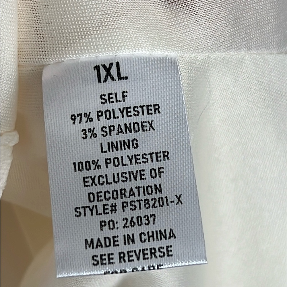 Polagram Cream Blouse NWOT 1XL - Picture 9 of 9